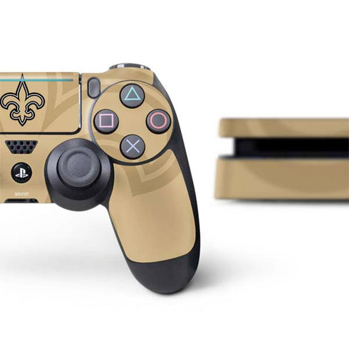 NFL New Orleans Saints Double Vision PS4 Slim Bundle Skin